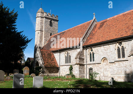 St. Peter`s Church, Little Wittenham, Oxfordshire, England, UK Stock Photo
